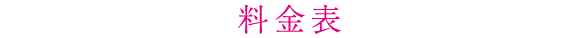 料金表