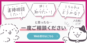 松井山手動物病院Web受付はこちらのバナー